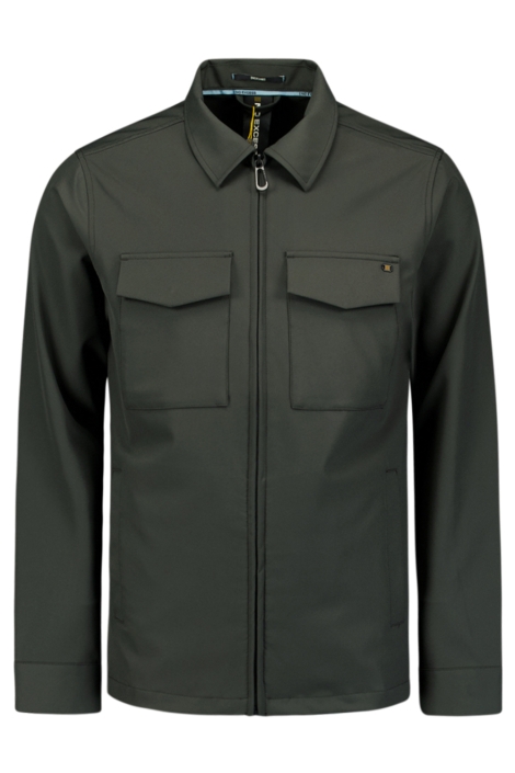 NO-EXCESS overshirt full zipper stretch sedoc